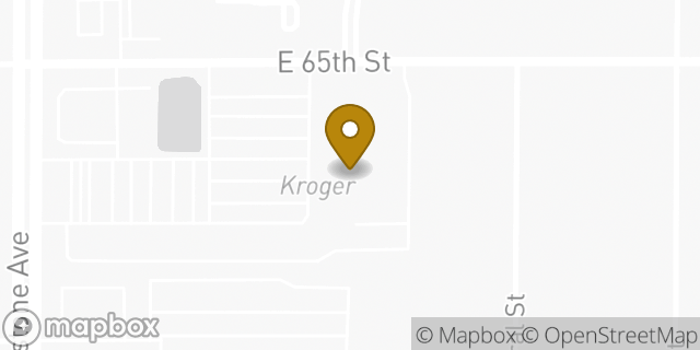 Map showing the location of Kroger in Indianapolis, IN 46220