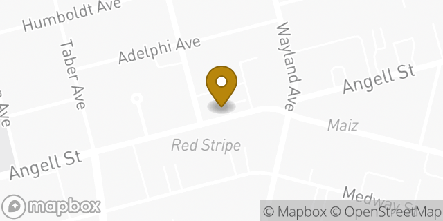 Map showing the location of Starbucks in Providence, RI 02906