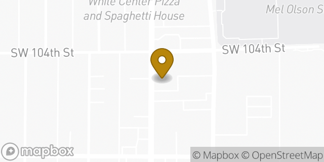 Map showing the location of Subway in Seattle, WA 98146