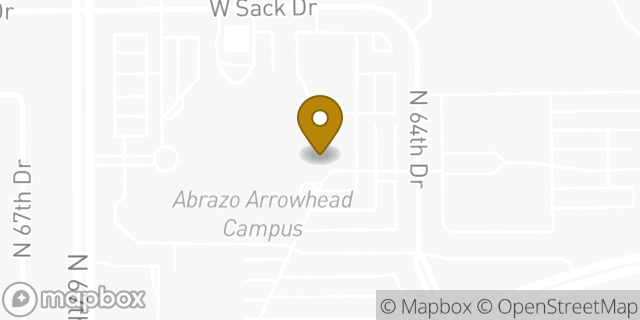 Map showing the location of Banner Physical Therapy - Glendale - Union Hills in Glendale, AZ 85308
