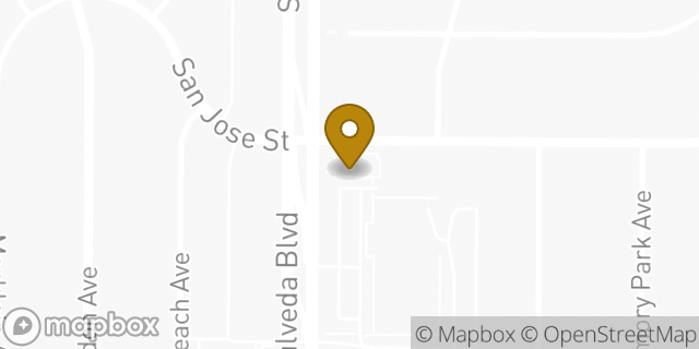Map showing the location of Dunkin' in Mission Hills, CA 91345