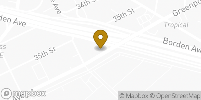 Map showing the location of Dunkin' in Long Island City, NY 11101
