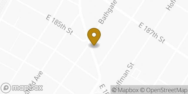 Map showing the location of Enterprise Rent-A-Car in Bronx, NY 10458