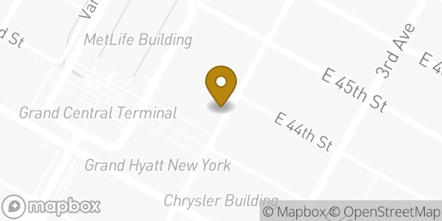 Map showing the location of Equinox - East 44th Street in New York, NY 10170