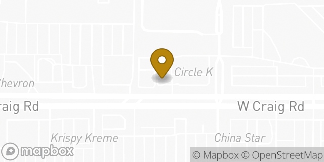 Map showing the location of Craig Rd in Las Vegas, NV 89032