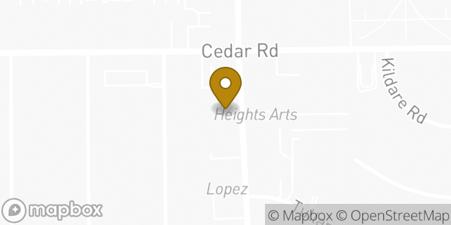 Map showing the location of CVS Pharmacy in Cleveland Heights, OH 44118