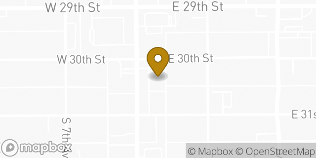 Map showing the location of AutoZone in Tucson, AZ 85713
