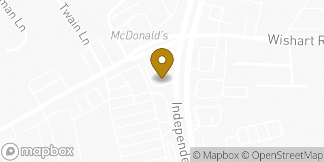 Map showing the location of Starbucks in Virginia Beach, VA 23455