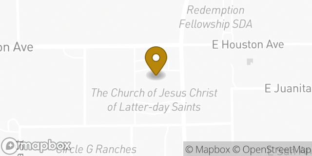 Map showing the location of The Church of Jesus Christ of Latter-day Saints in Gilbert, AZ 85234