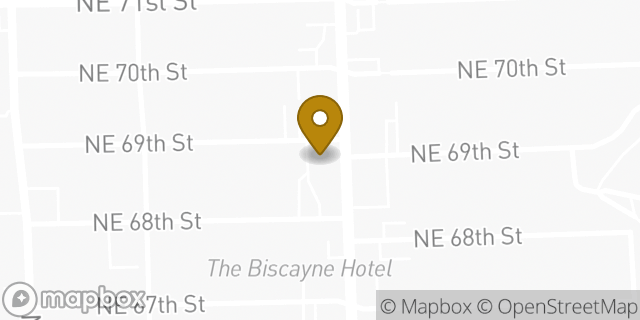 Map showing the location of Chase Bank in Miami, FL 33138