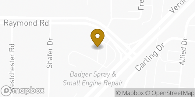 Map showing the location of Amazon Locker - Secure in Madison, WI 53711