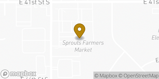 Map showing the location of Sprouts Farmers Market in Tulsa, OK 74135