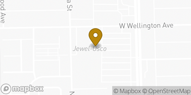 Map showing the location of Starbucks in Chicago, IL 60657