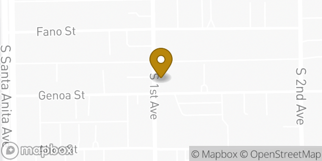Map showing the location of First Church of Christ Scientist in Arcadia, CA 91006