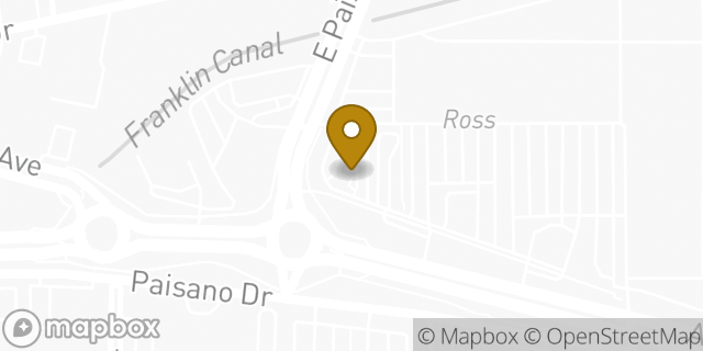 Map showing the location of Starbucks in El Paso, TX 79905