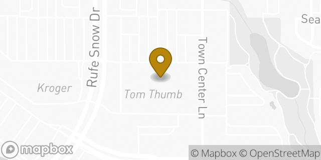 Map showing the location of Tom Thumb in Keller, TX 76248