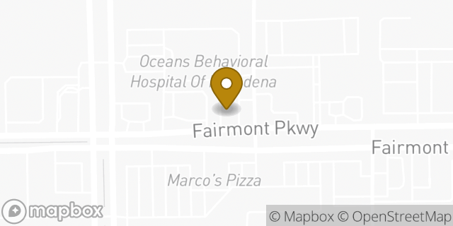 Map showing the location of Fairmont & Yuma in Pasadena, TX 77505