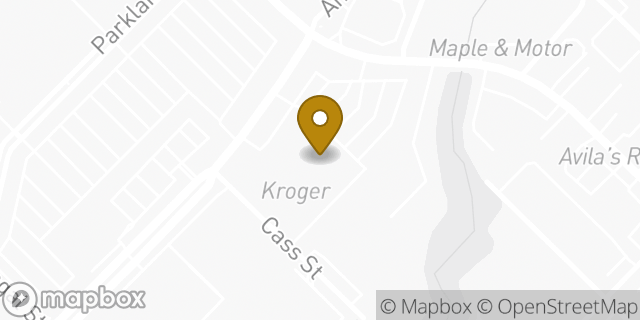Map showing the location of Kroger in Dallas, TX 75235