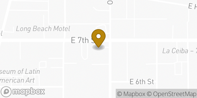 Map showing the location of Subway in Long Beach, CA 90813
