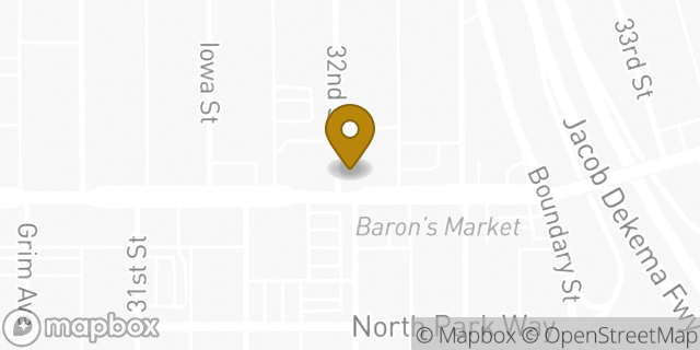 Map showing the location of Starbucks in San Diego, CA 92104