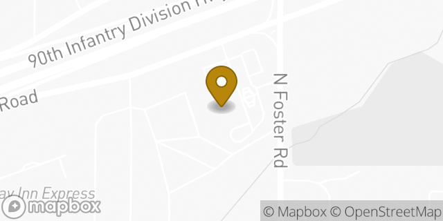 Map showing the location of Amazon Locker - Belukha in San Antonio, TX 78219