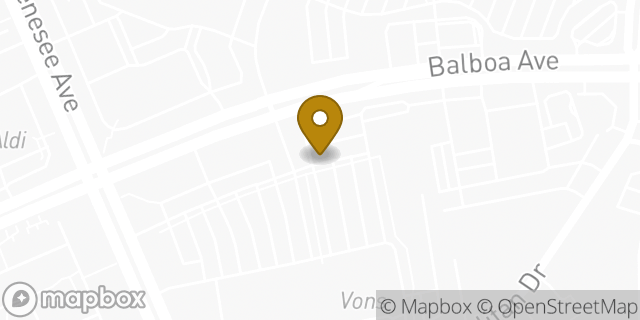 Map showing the location of The UPS Store in San Diego, CA 92111