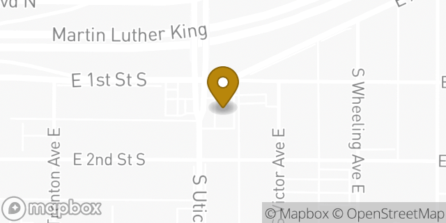 Map showing the location of McDonald's in Tulsa, OK 74104