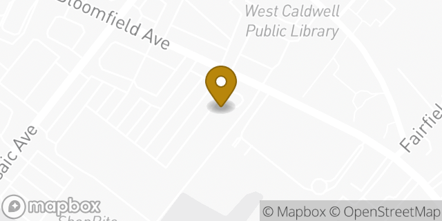 Map showing the location of Starbucks in West Caldwell Twp, NJ 07006