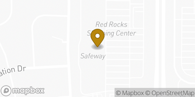 Map showing the location of Safeway in Colorado Springs, CO 80922