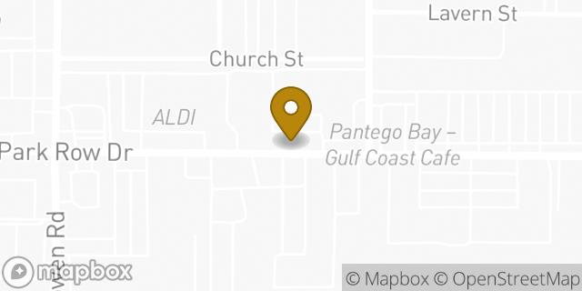Map showing the location of Park Row in Pantego, TX 76013