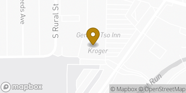 Map showing the location of Coinme in Indianapolis, IN 46203