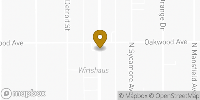 Map showing the location of Hertz Rent A Car in Los Angeles, CA 90036