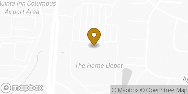 Map showing the location of The Home Depot in Reynoldsburg, OH 43068