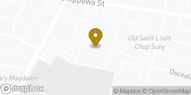Map showing the location of Planet Fitness in St Louis, MO 63116