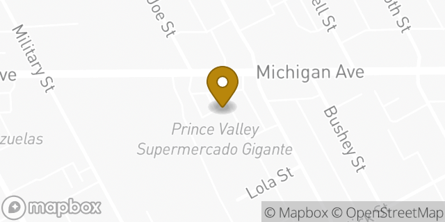 Map showing the location of Amazon Locker - Ramine in Detroit, MI 48210