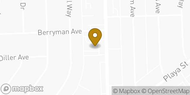 Map showing the location of Bank of America in Culver City, CA 90230