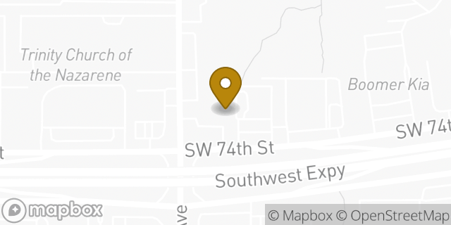 Map showing the location of Amazon Locker - Bloodflow in Oklahoma City, OK 73139