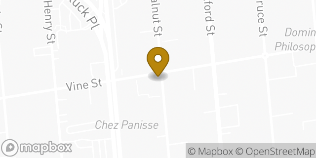 Map showing the location of Peet's Coffee in Berkeley, CA 94709