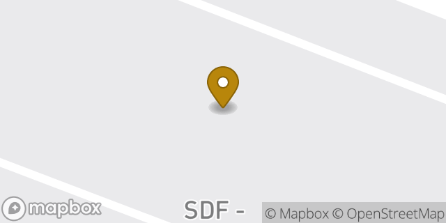 Map showing the location of Louisville Standiford Field in Louisville, KY 40209