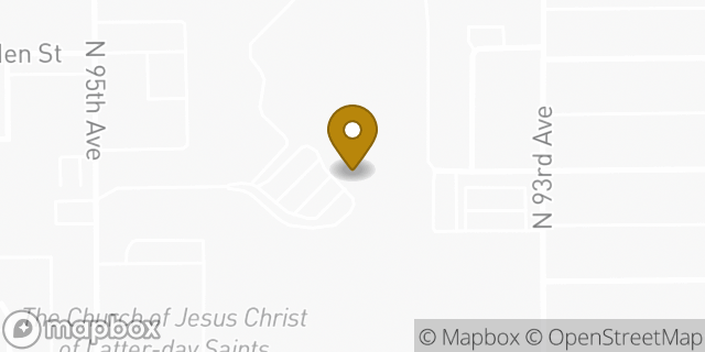 Map showing the location of Banner Children's Community Clinic in Tolleson, AZ 85353