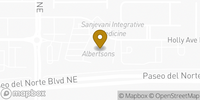 Map showing the location of Coinme in Albuquerque, NM 87122
