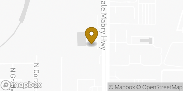 Map showing the location of AutoZone in Tampa, FL 33614
