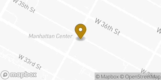 Map showing the location of Starbucks in New York, NY 10018