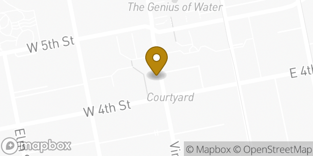 Map showing the location of Bank of America ATM in Cincinnati, OH 45202