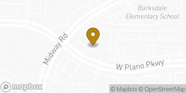 Map showing the location of The Church of Jesus Christ of Latter-day Saints in Plano, TX 75093