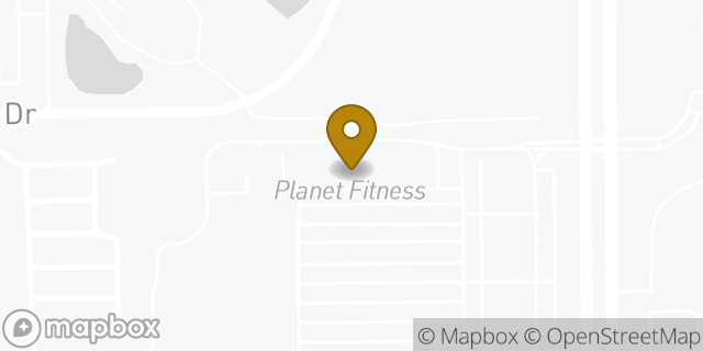 Map showing the location of Planet Fitness in Orlando, FL 32811