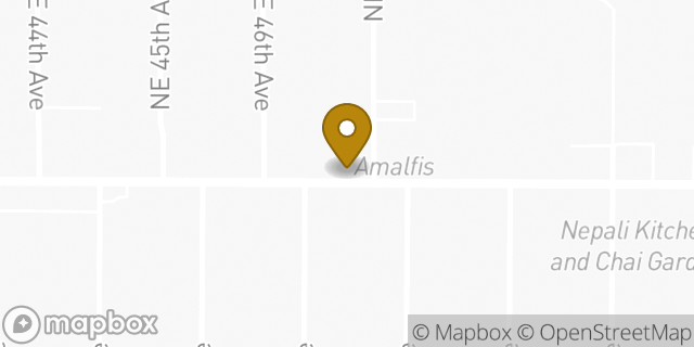 Map showing the location of Starbucks in Portland, OR 97213