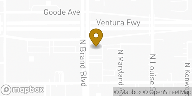 Map showing the location of Chase Bank in Glendale, CA 91203