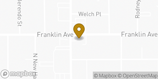 Map showing the location of Amazon Locker - Alpha in Los Angeles, CA 90027