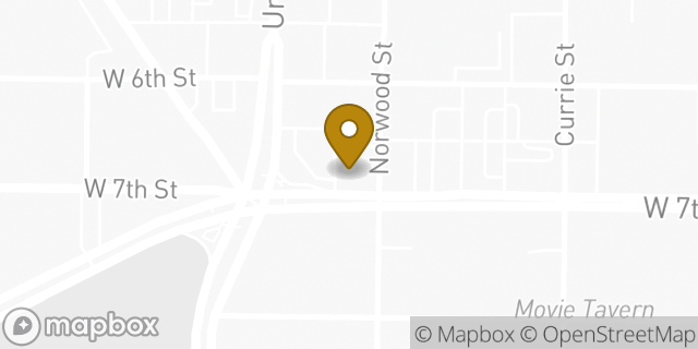Map showing the location of Chipotle Mexican Grill in Fort Worth, TX 76107
